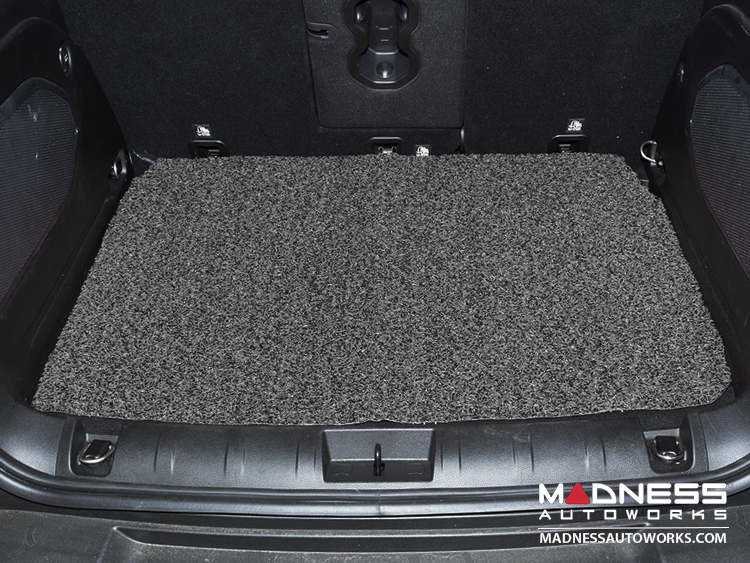 Jeep Renegade All Weather Cargo Mat - Rubber Woven Carpet - Black + Grey 